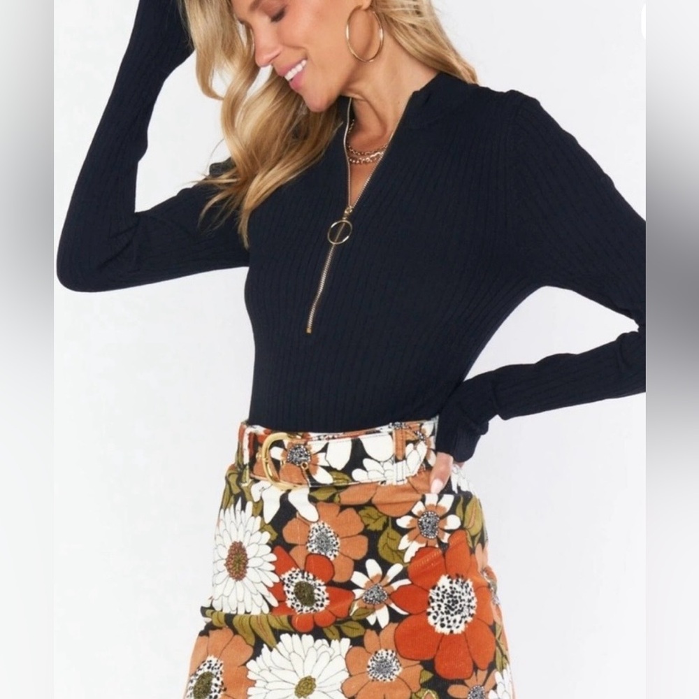 Show me your MUMU floral mini skirt